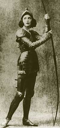 Ida Rubinstein as St. Sebastien 1910