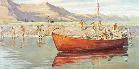 The Red Pirogue, by Frank Hagel