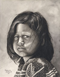Young Blackfeet Girl, by Darlene Olson Morgan